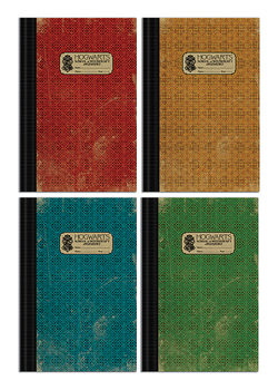 Zápisník Fantastické zvery: Grindelwaldove zločiny - Hogwarts 4 pcs