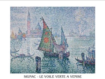 Umělecký tisk Zelená plachta, Benátky, 1902