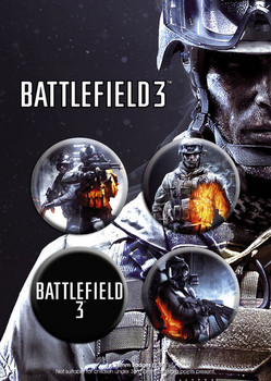 Komplet značk Battlefield 3