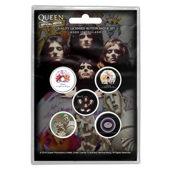Komplet značk Queen - Early Albums