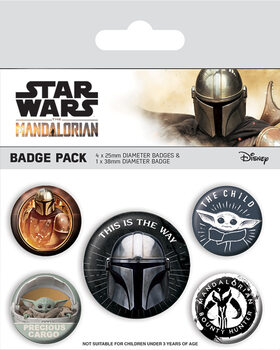 Komplet značk Star Wars: The Mandalorian - This Is The Way