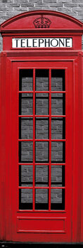 Αφίσα πόρτας London - Red Telephone Box