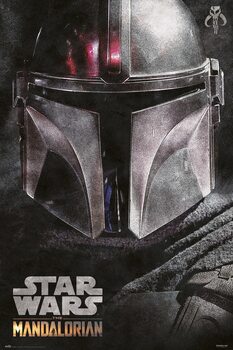 Αφίσα Star Wars: The Mandalorian - Helmet