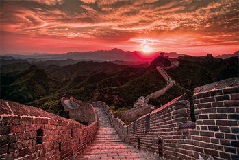 Αφίσα The Great Wall Of China - Sunset