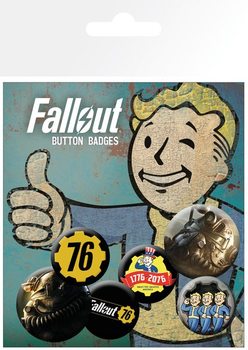 Значка комплект 4 броя Fallout 76 - T51b