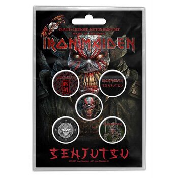 Значка комплект 4 броя Iron Maiden - Senjutsu
