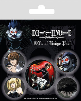 Комплект значки 4 броя Death Note - Characters