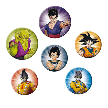 Комплект значки 4 броя Dragon Ball Hero - Characters