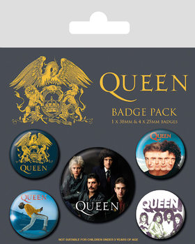 Комплект значки 4 броя Queen - Classic