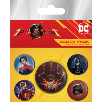 Комплект значки 4 броя The Flash - Multiverse