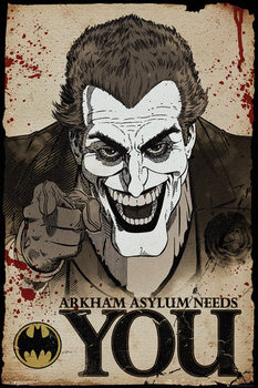 Batman Comic - Joker Needs You Плакат