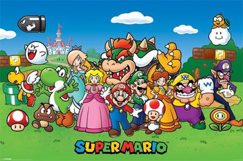 Super Mario - Characters Плакат