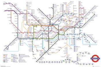 Transport For London - Underground Map Плакат