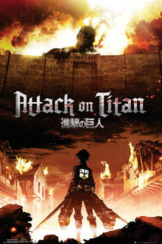 Плакат Attack on Titan (Shingeki no kyojin) - Key Art