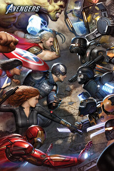Плакат Avengers Gamerverse - Face Off