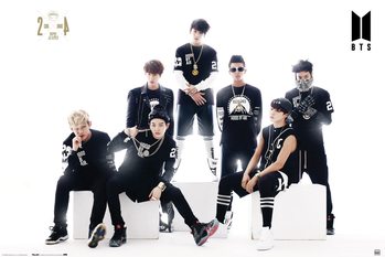 Плакат BTS - Black And White