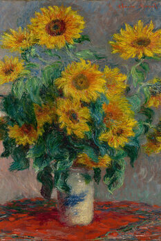 Плакат Claude Monet - Bouquet of Sunflowers