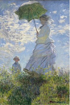 Плакат Claude Monet - Woman With a Parasol