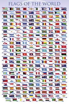 Плакат Flags of the world