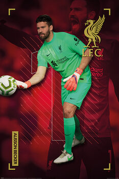 Плакат Liverpool FC - Alisson Becker