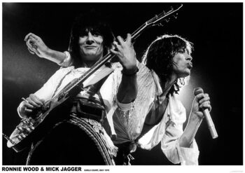 Плакат Mick Jagger and Ronnie Wood - Earls Court May 1976