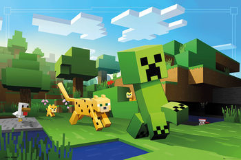 Плакат Minecraft - Ocelot Chase