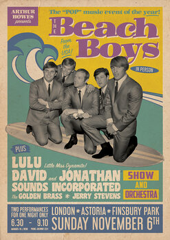 Плакат The Beach Boys - Live in London
