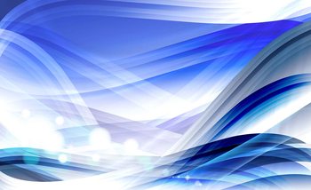 Abstract Light Pattern Blue Фотошпалери