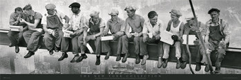 Men on girder плакат