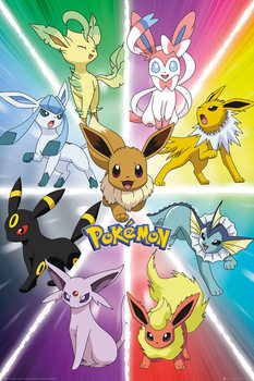 Pokemon - Eevee Evolution плакат