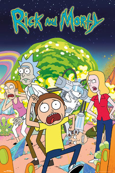 Rick & Morty - Group плакат