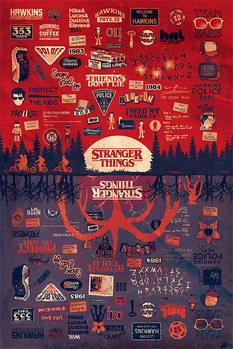 Stranger Things - The Upside Down плакат
