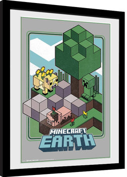 Рамкиран плакат Minecraft - Vintage