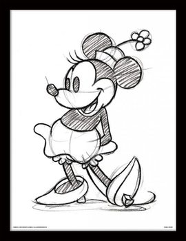 Minnie Mouse - Sketched Single Рамкиран плакат