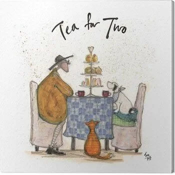 Quadro su tela Sam Toft - Tea for Two - Colour