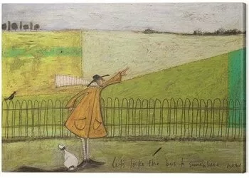 Quadro su tela Sam Toft - Let‘s Take the Bus to Somewhere