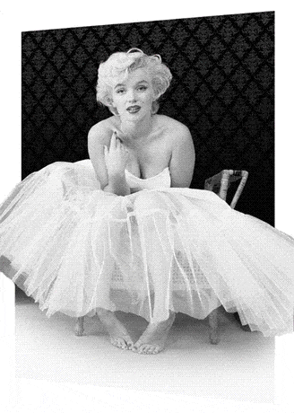 Gerahmtes 3D-Poster Marilyn Monroe - ballerina