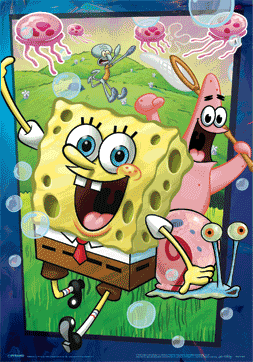 SPONGEBOB - squarepants 3D Plakát, 3D Obraz