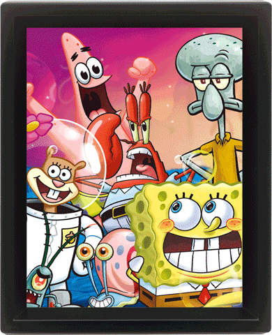 3D Poster SPONGEBOB - group