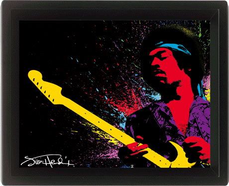 3D Poster JIMI HENDRIX - paint