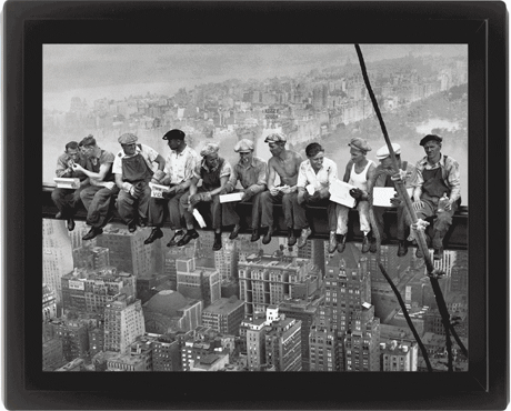 Poster LUNCH ON SKYSCRAPER