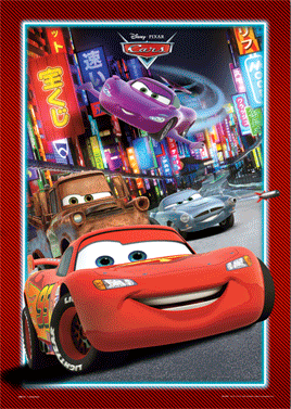 Poster 3D incorniciato CARS - tokyo