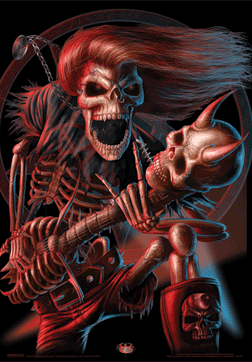 BAD TO THE BONE - 3D Poster en 3D