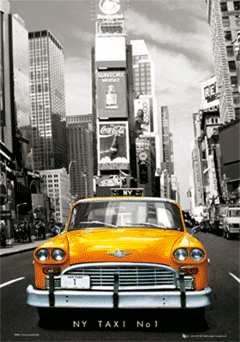 Poster 3D incorniciato Taxi no.1