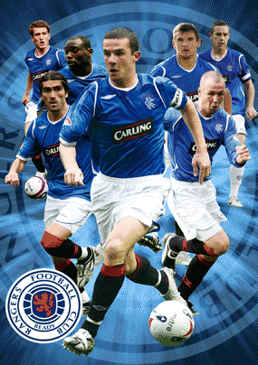 Gerahmtes 3D-Poster Rangers - players