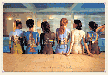 Ingelijste 3D-poster PINK FLOYD - back catalogue 3D