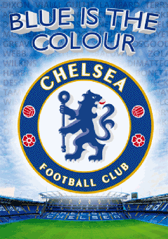 Gerahmtes 3D-Poster CHELSEA - crest