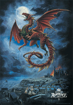 Gerahmtes 3D-Poster ALCHEMY - whitby wyrm