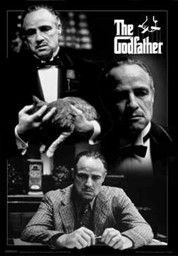 Poster 3D incorniciato The Godfather - montage