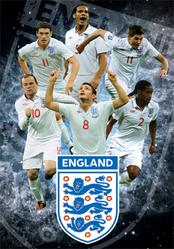 Poster 3D incorniciato ENGLAND - stars 3D